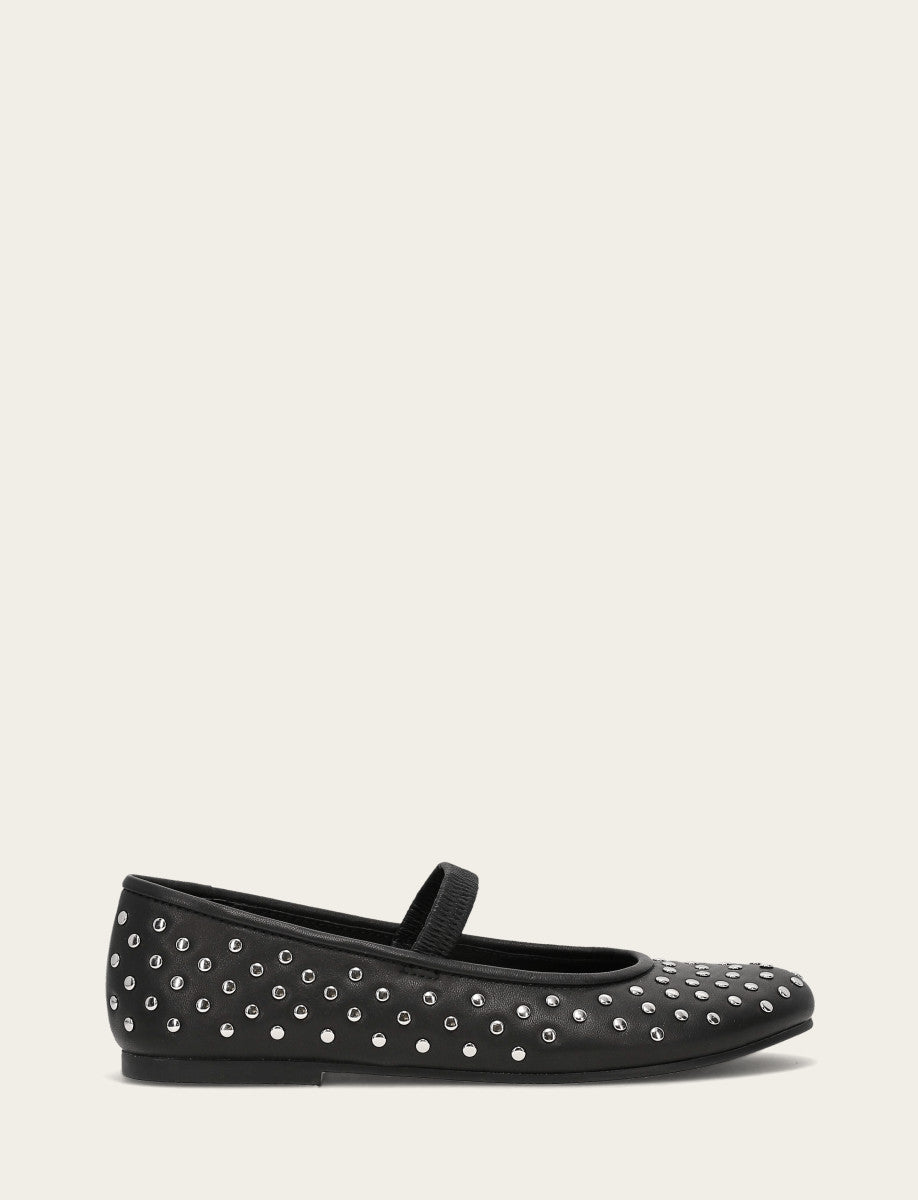 Women's Black Emma Studded Mary Jane Shoe Black