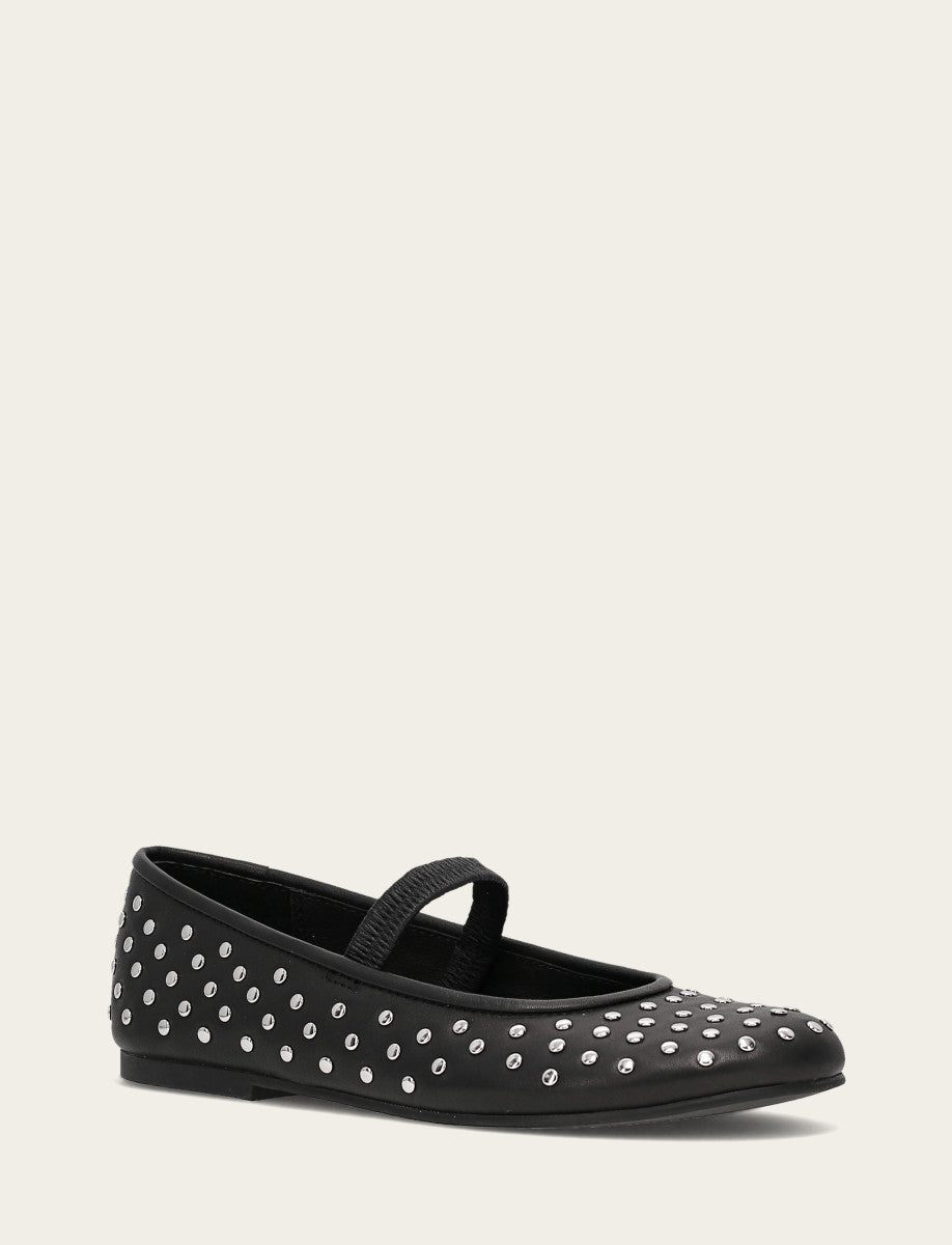 Women's Black Emma Studded Mary Jane Shoe Black