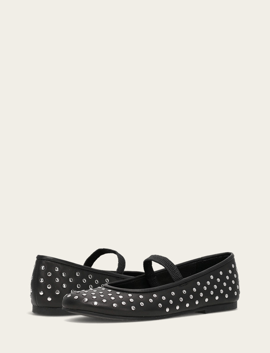 Women's Black Emma Studded Mary Jane Shoe Black