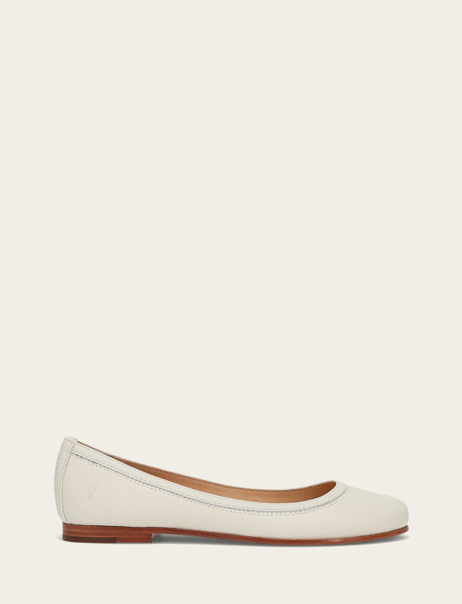 Women's White Carson Ballet Flats White