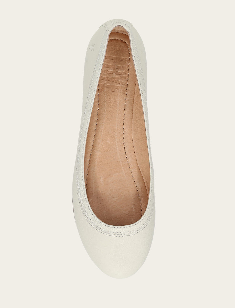 Women's White Carson Ballet Flats White