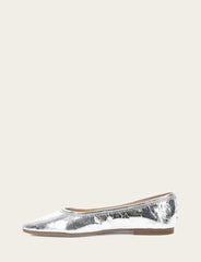 Women's Silver Heather Ballet Flats Silver