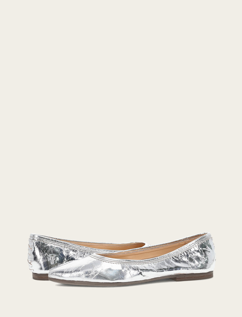 Women's Silver Heather Ballet Flats Silver