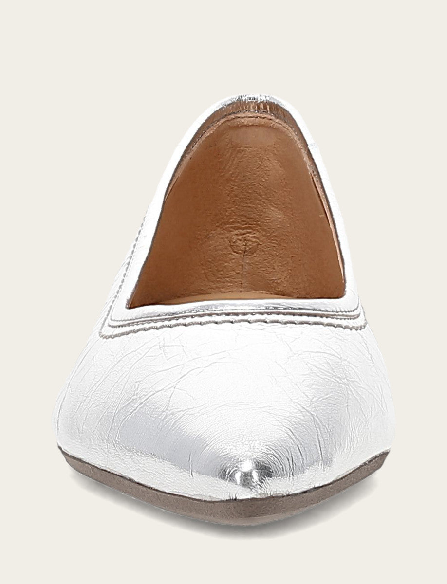 Women's Silver Heather Ballet Flats Silver