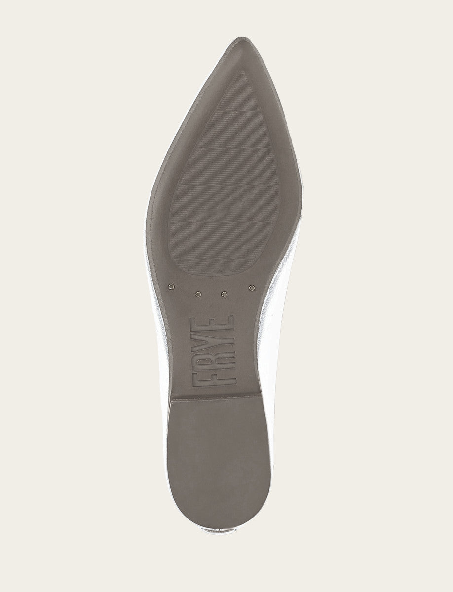 Women's Silver Heather Ballet Flats Silver