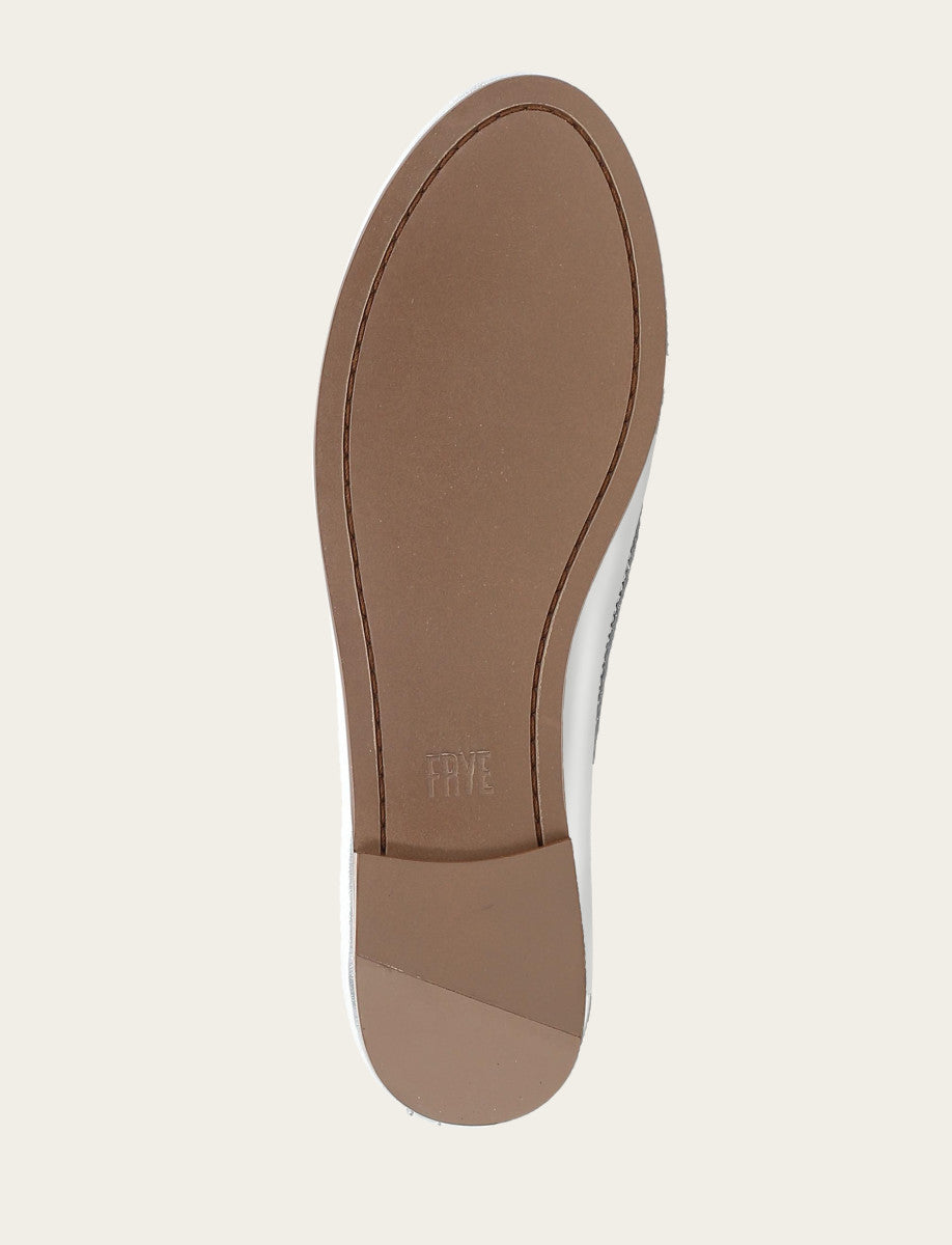 Women's Silver Carson Logo Ballet Flats Silver