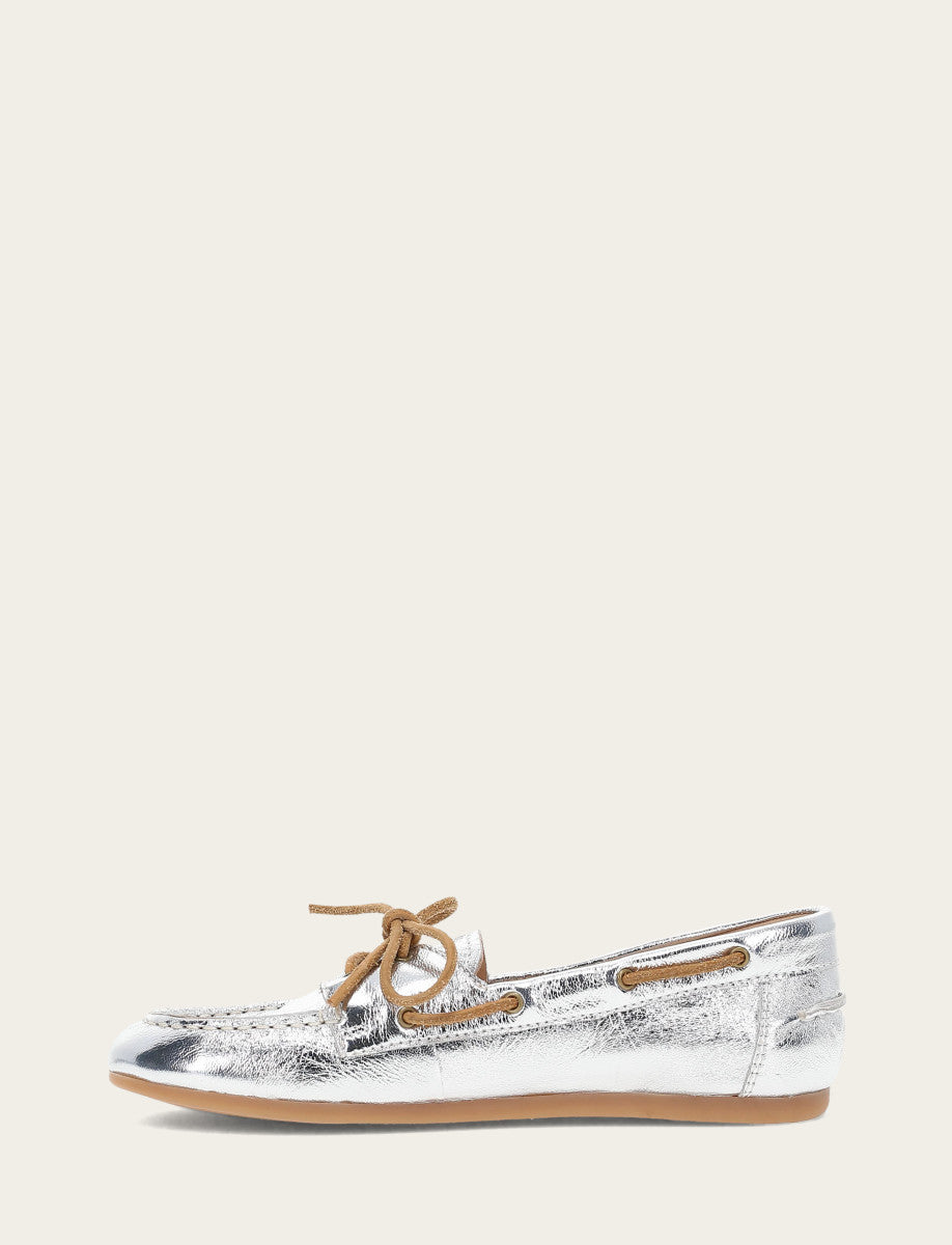 Women's Silver Naya Boat Shoes Silver