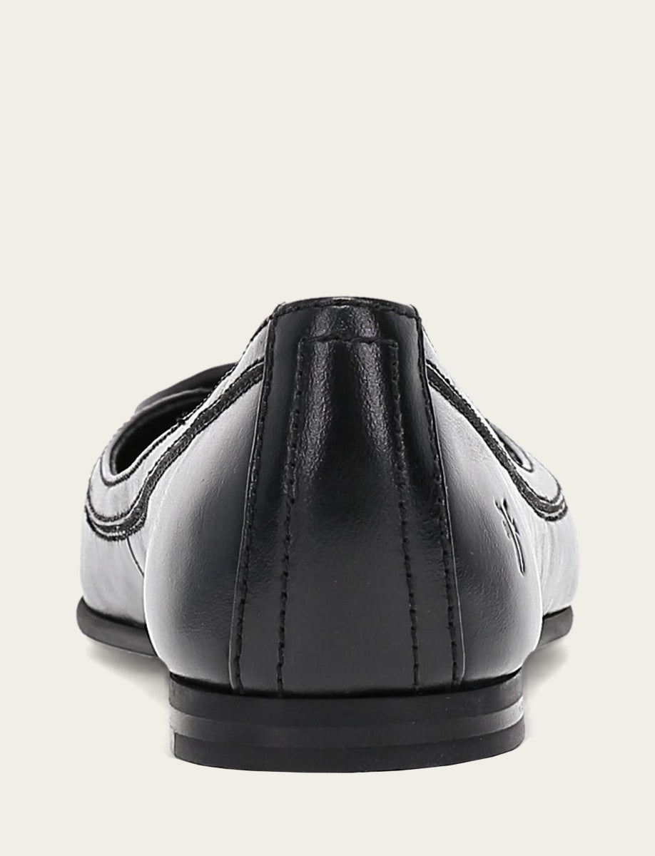 Women's Black Carson Logo Ballet Flats Black