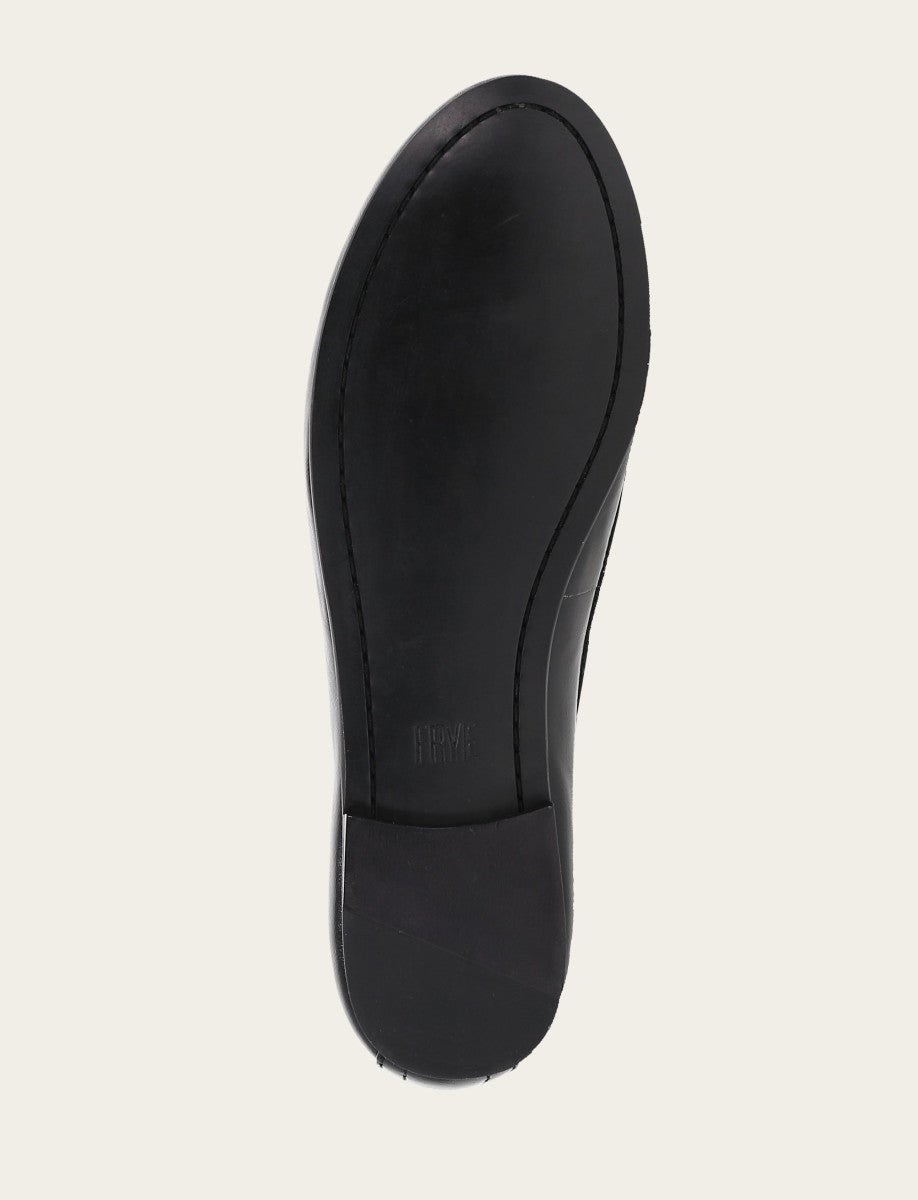 Women's Black Carson Logo Ballet Flats Black
