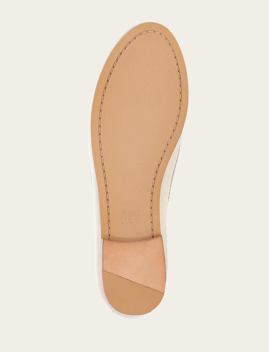 Women's Ivory Carson Logo Ballet Flats Ivory