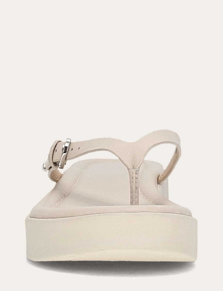 Women's Ivory Maya Buckle Thong Sandals Ivory
