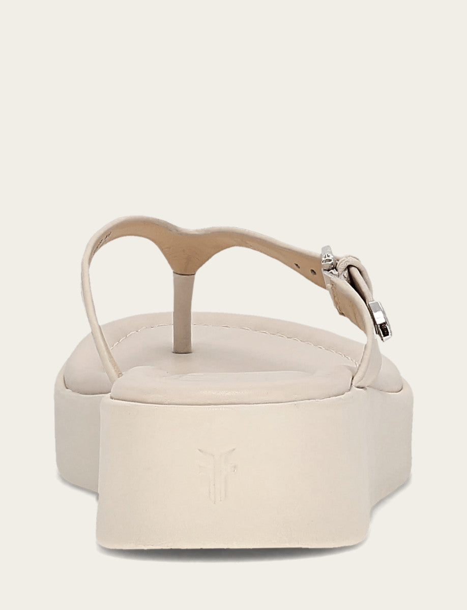 Women's Ivory Maya Buckle Thong Sandals Ivory