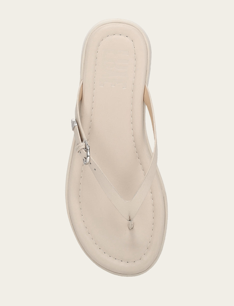 Women's Ivory Maya Buckle Thong Sandals Ivory