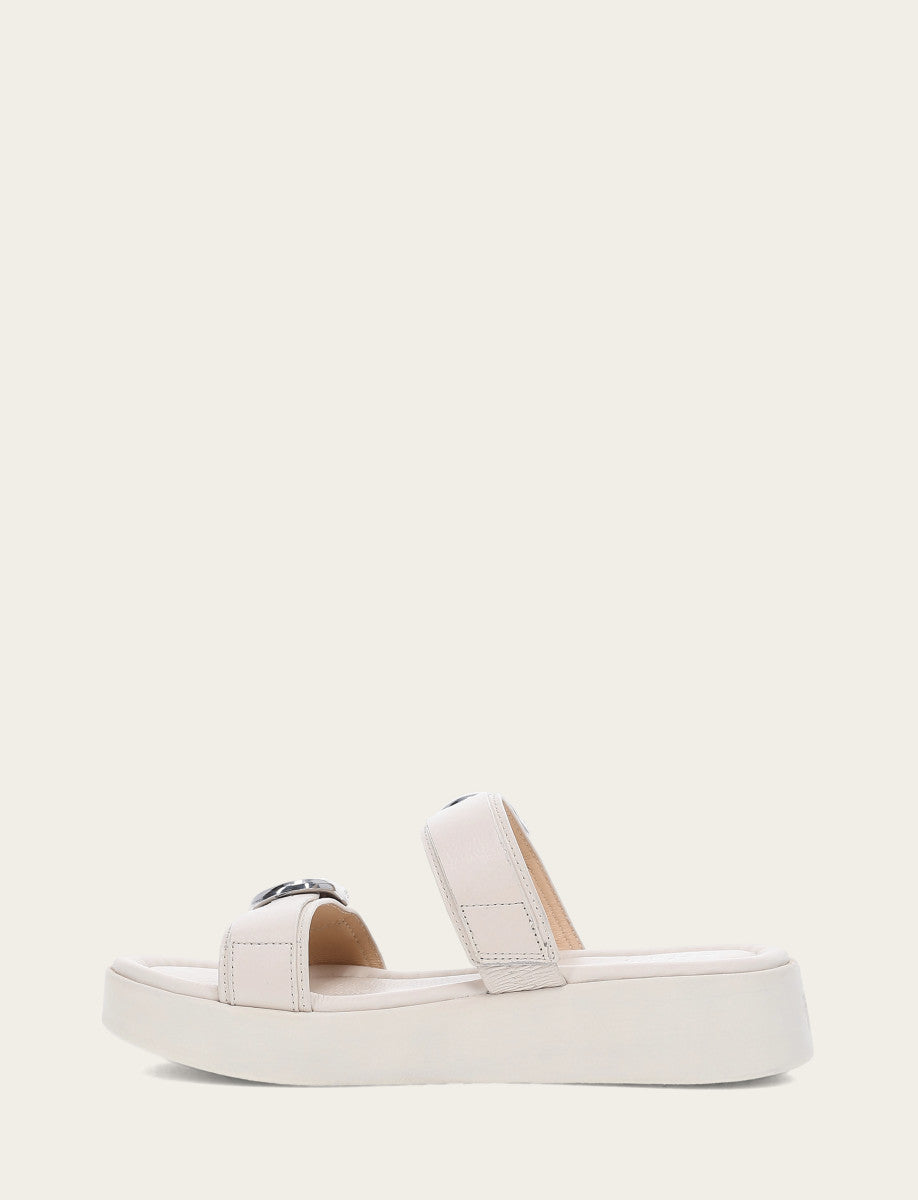 Women's Ivory Maya Buckle Sandals Ivory
