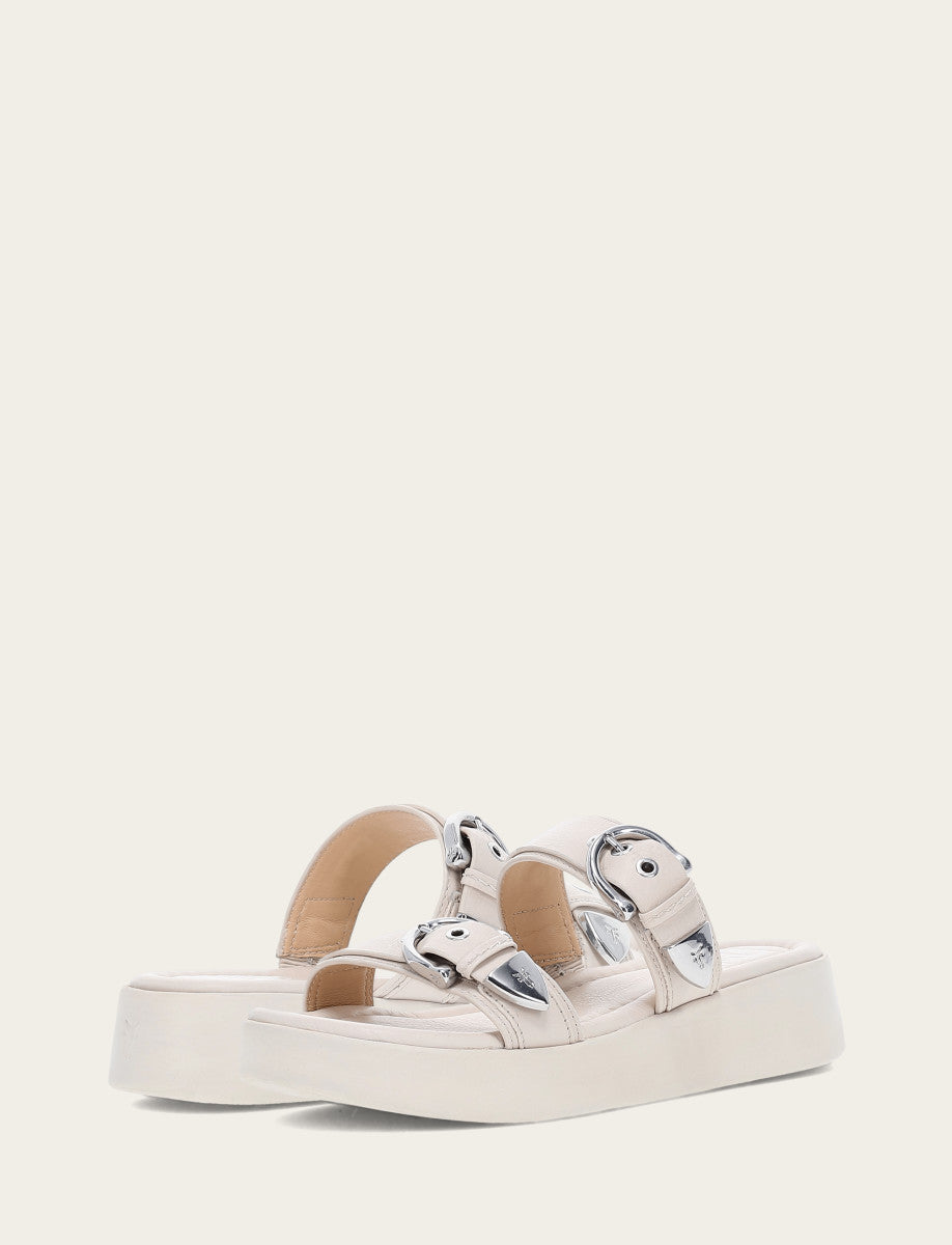 Women's Ivory Maya Buckle Sandals Ivory