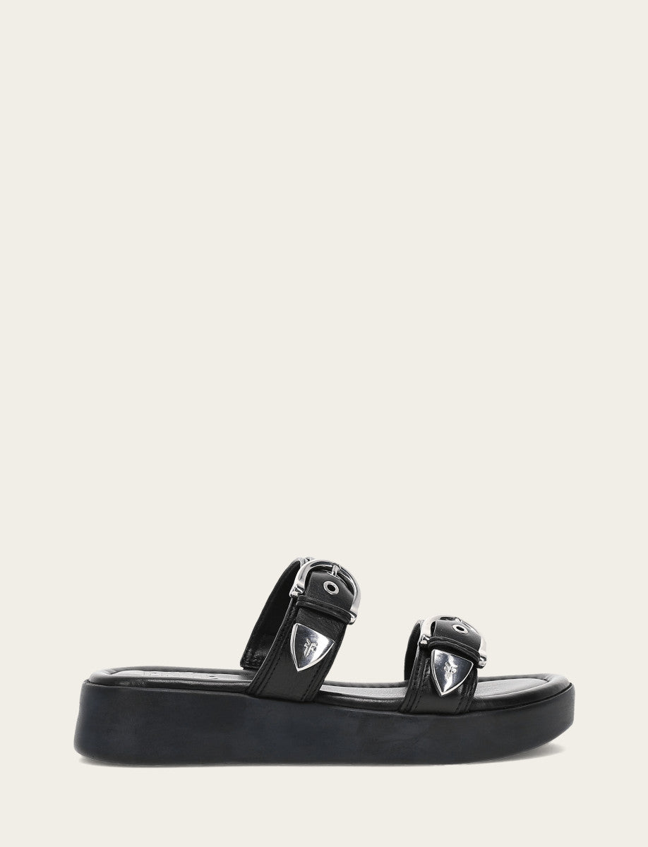 Women's Black Maya Buckle Sandals Black
