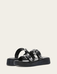 Women's Black Maya Buckle Sandals Black