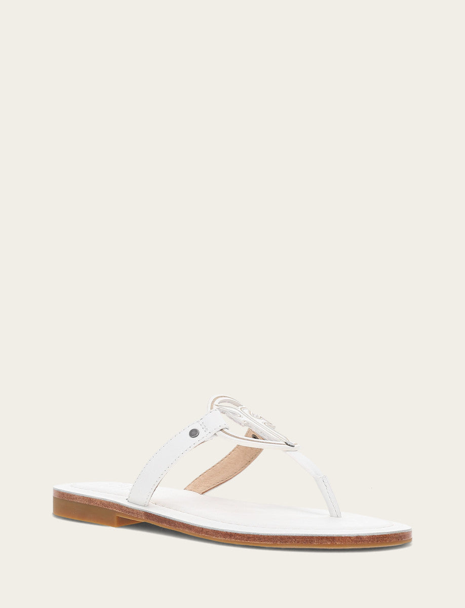 Women's White Taylor Logo Sandals White