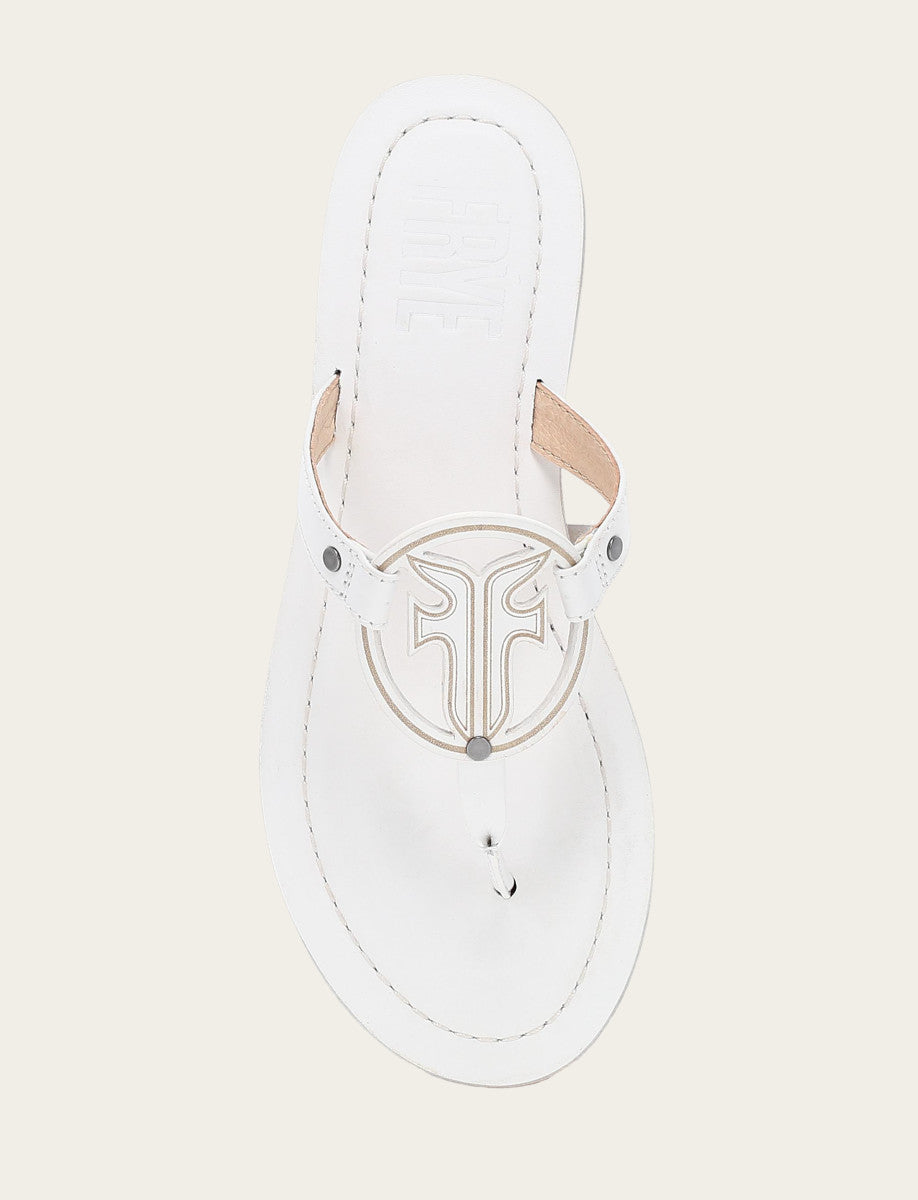 Women's White Taylor Logo Sandals White