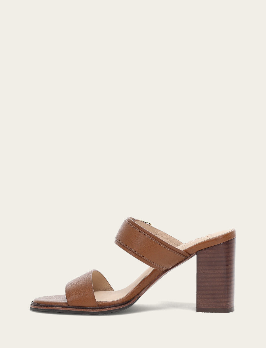 Women's Dark Latte Stella Buckle Slide Sandals Dark Latte