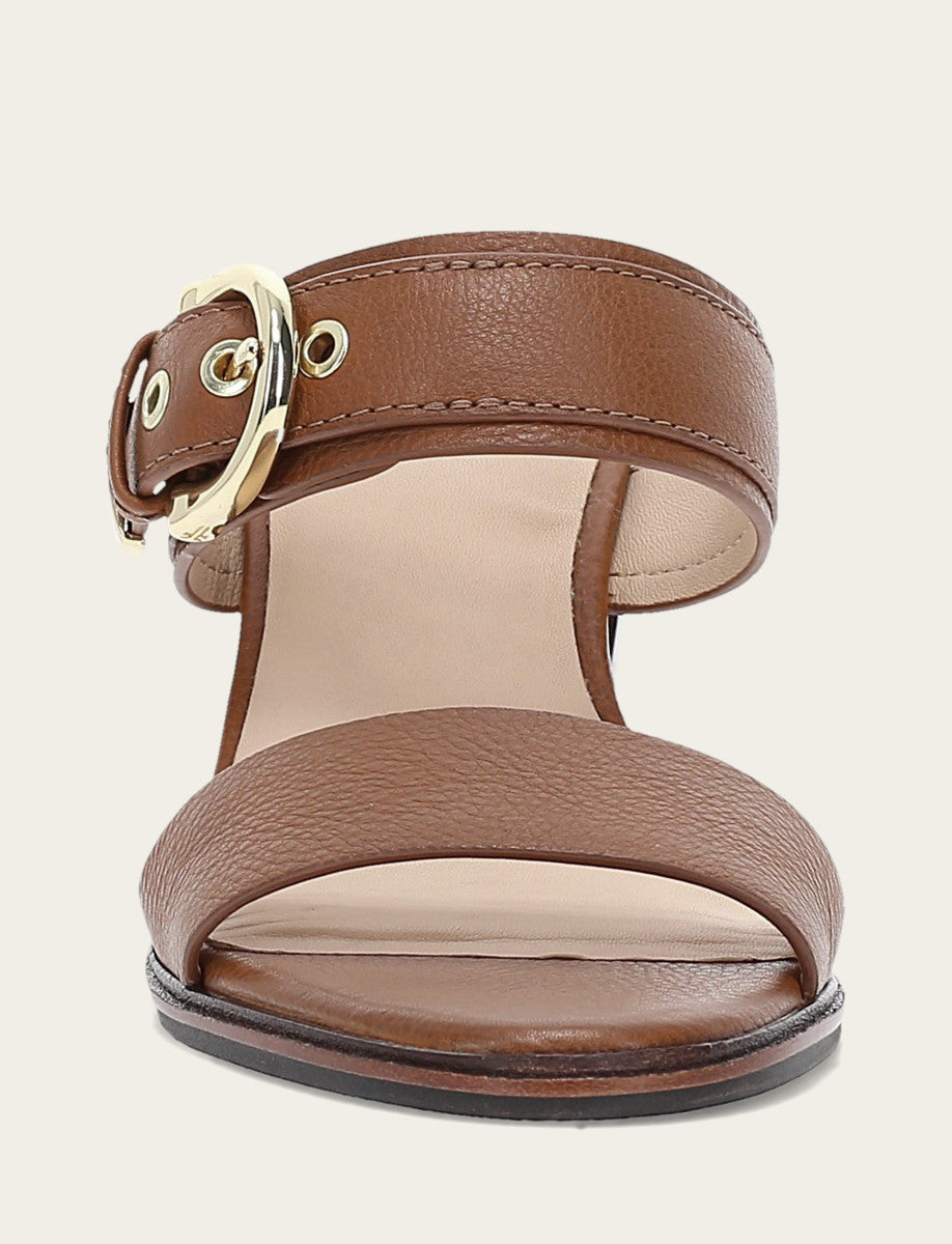 Women's Dark Latte Stella Buckle Slide Sandals Dark Latte