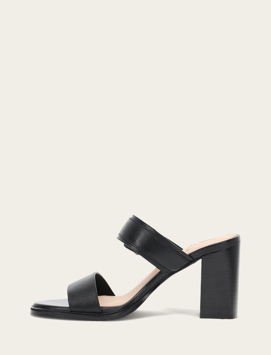 Women's Black Stella Buckle Slide Sandals Black