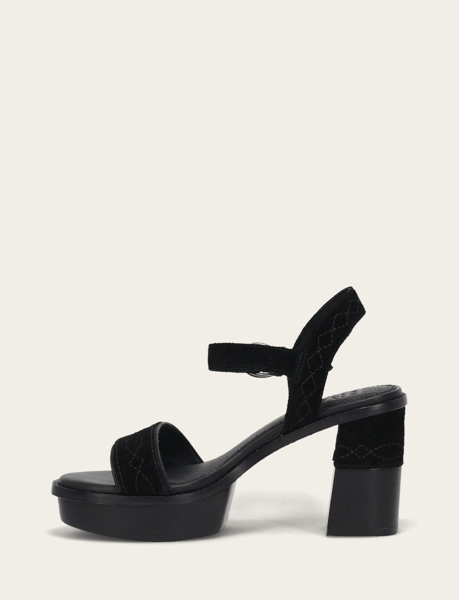 Women’s Black Pipa Woodstock Sandals Black