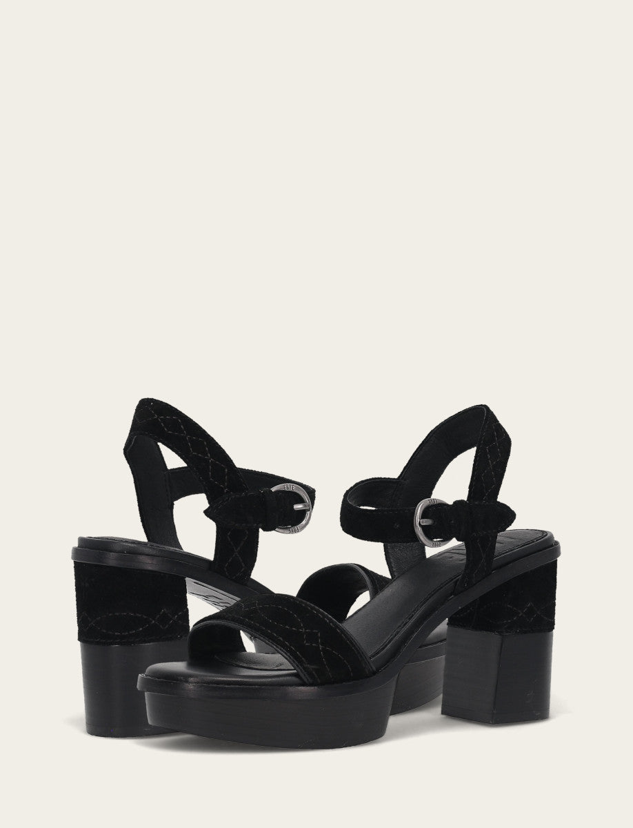 Women’s Black Pipa Woodstock Sandals Black