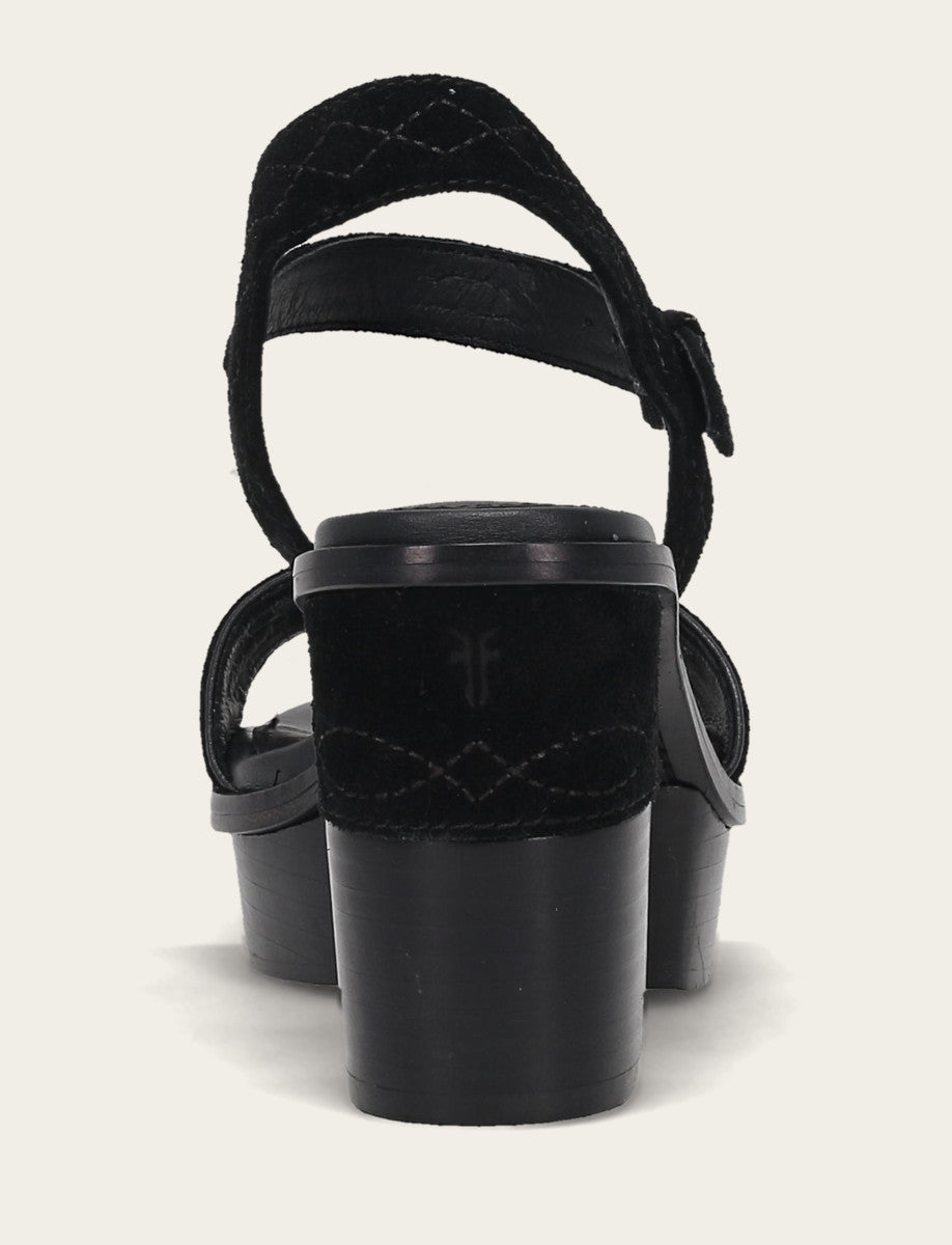 Women’s Black Pipa Woodstock Sandals Black