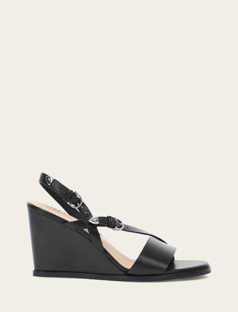 Women's Black Rachel Buckle Sandals Black