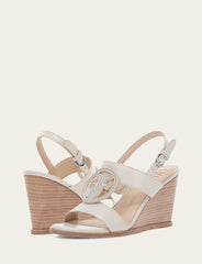 Women's Ivory Rachel Logo Sandals Ivory