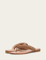 Women's Almond Ava Fringe Sandals Almond