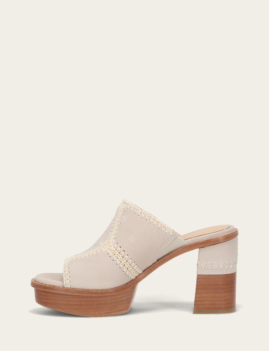 Women's Ivory Pipa Crochet Platform Sandals Ivory