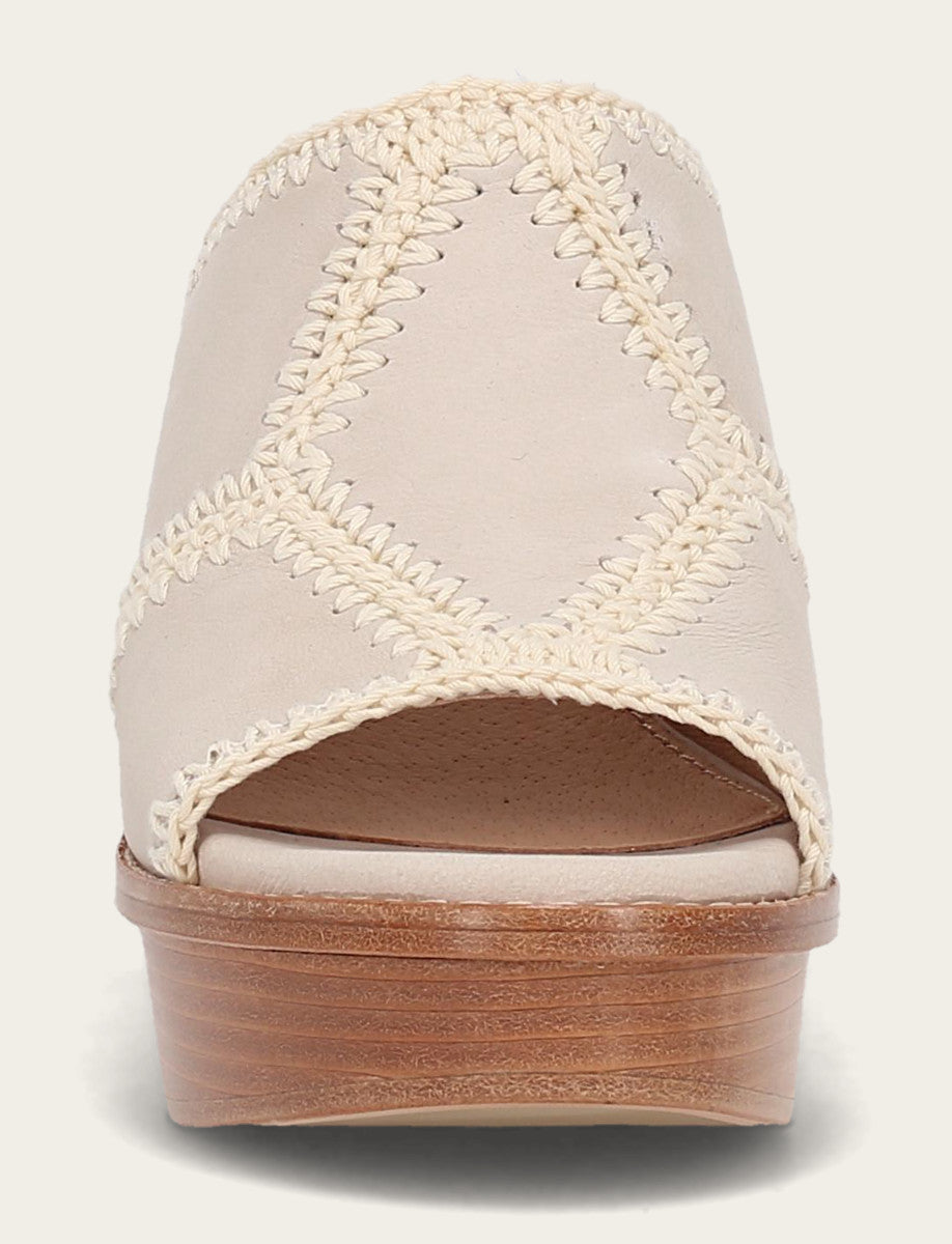 Women's Ivory Pipa Crochet Platform Sandals Ivory
