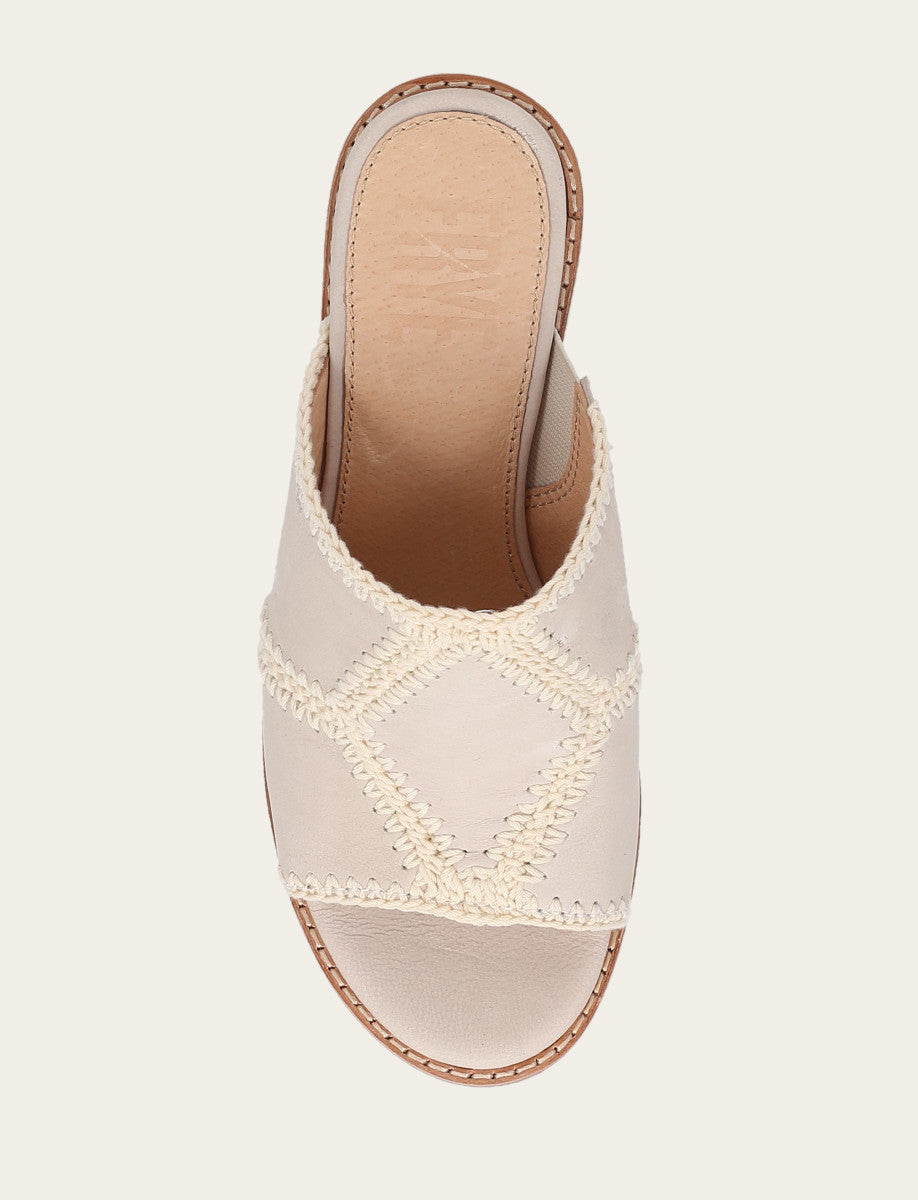 Women's Ivory Pipa Crochet Platform Sandals Ivory