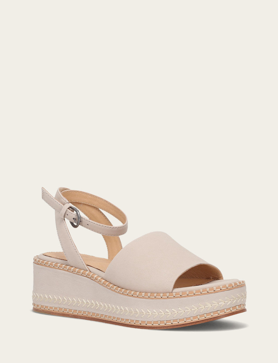 Women's Ivory Joy Ankle Strap Platform Sandals Ivory