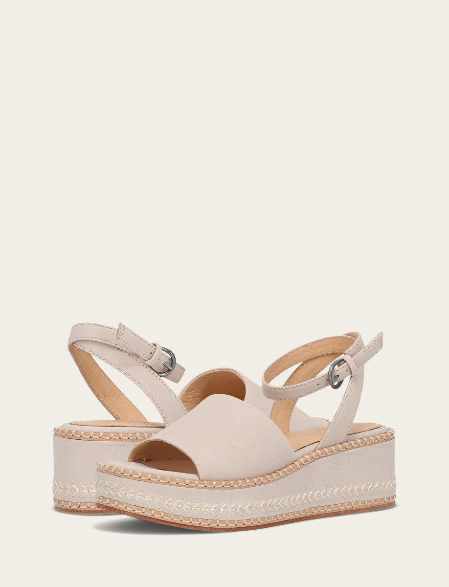 Women's Ivory Joy Ankle Strap Platform Sandals Ivory