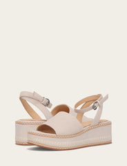 Women's Ivory Joy Ankle Strap Platform Sandals Ivory