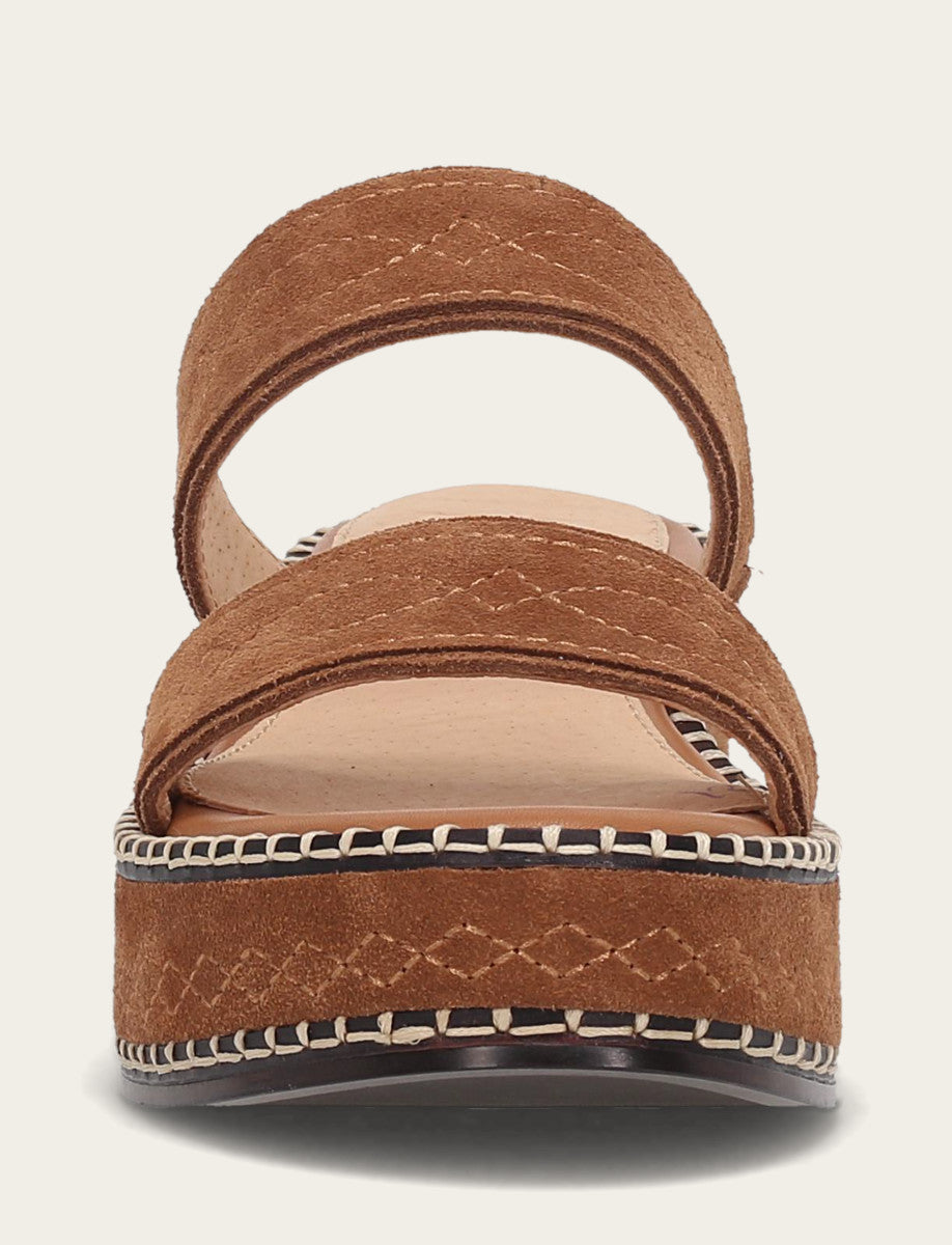 Women's Bark Joy Woodstock 2 Band Platform Slide Sandals Bark