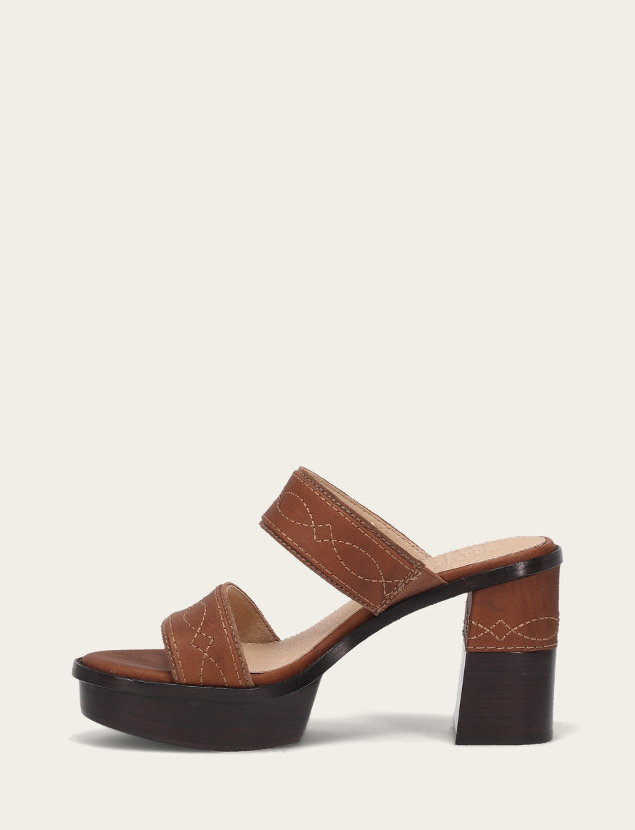 Women's Saddle Pipa Woodstock 2 Band Platform Sandals Saddle