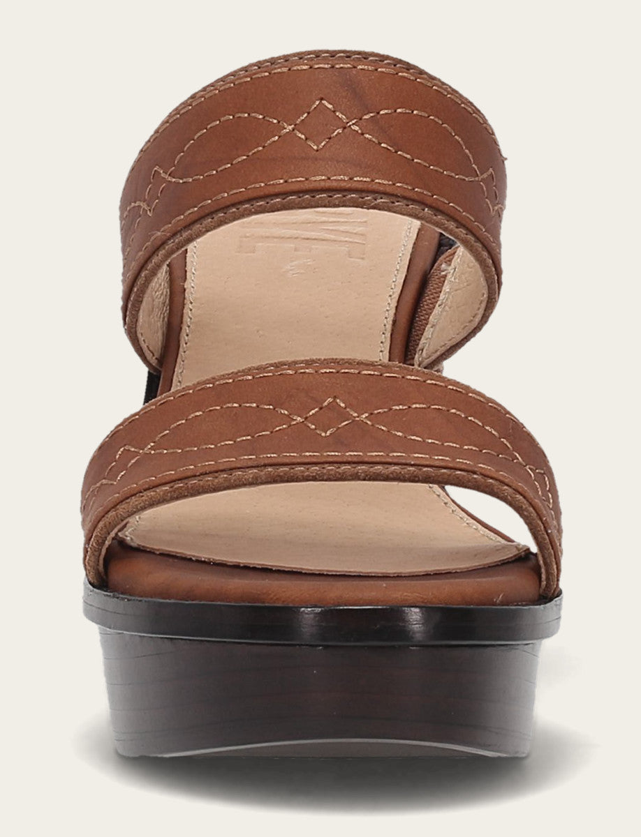 Women's Saddle Pipa Woodstock 2 Band Platform Sandals Saddle