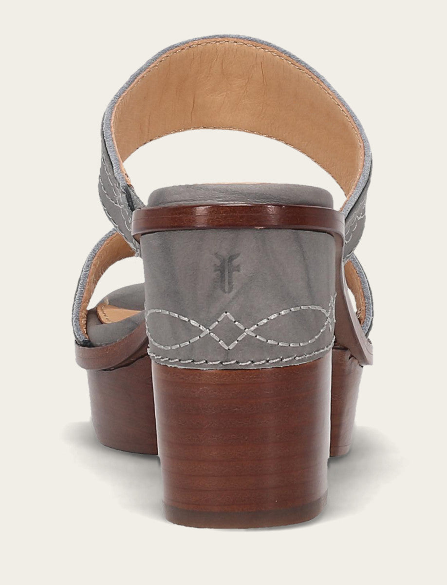 Women's Grey Sky Pipa Woodstock 2 Band Platform Sandals Grey Sky