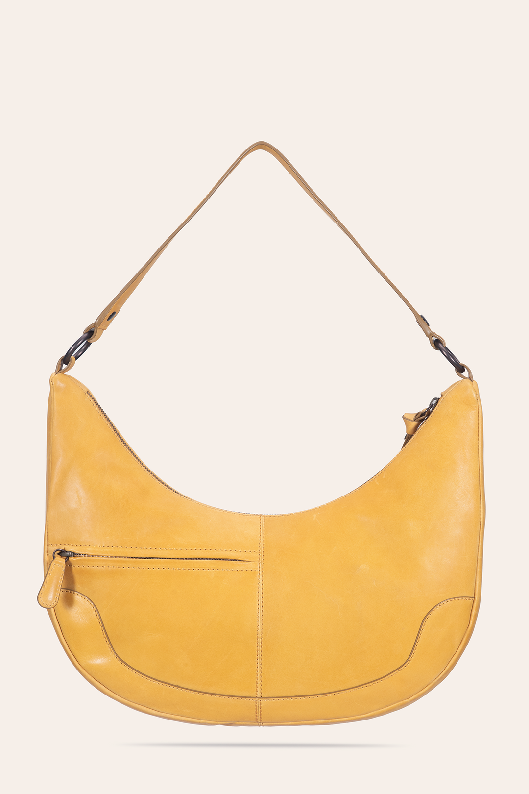 Women's Melissa Crescent Hobo Handbag Mustard