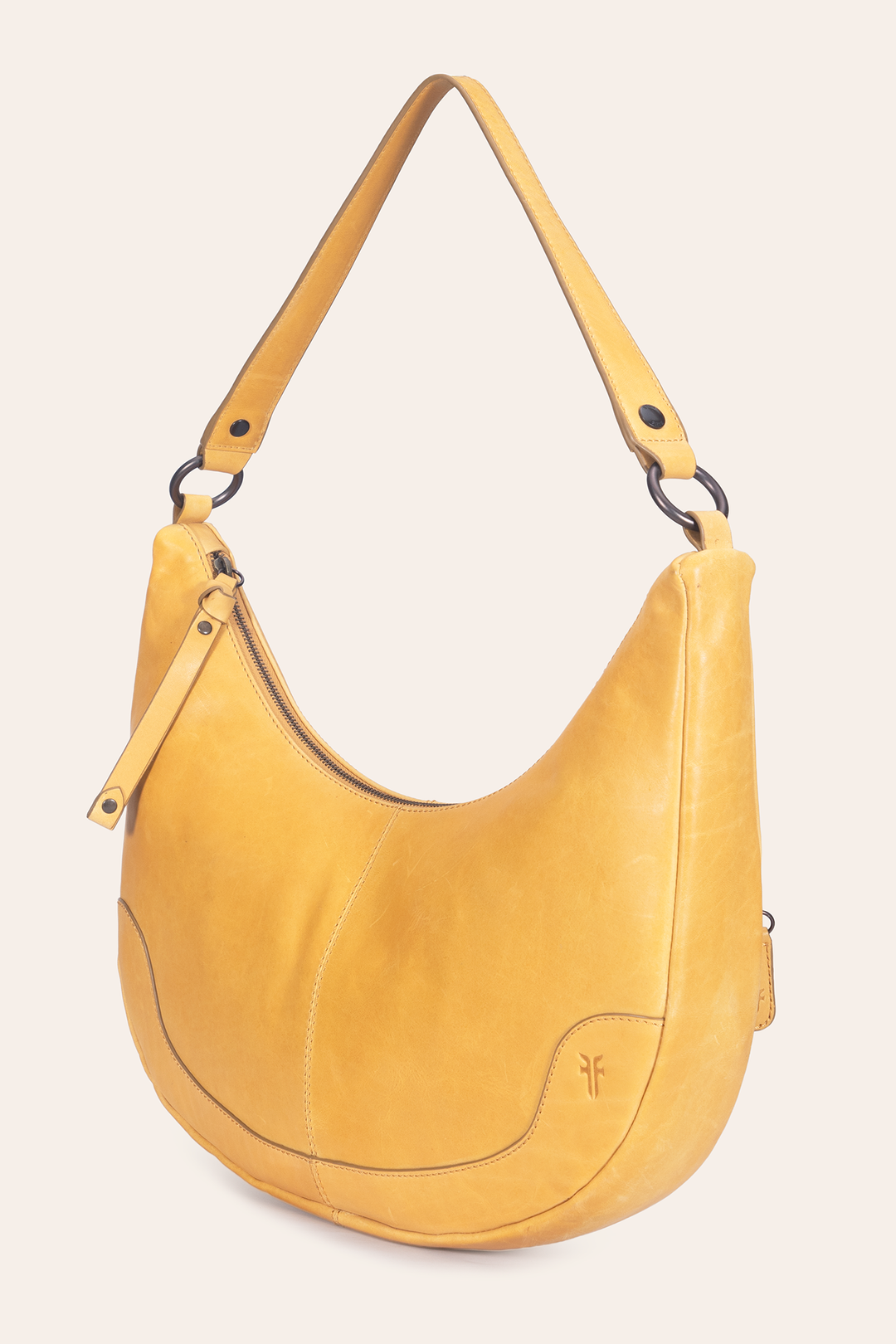Women's Melissa Crescent Hobo Handbag Mustard