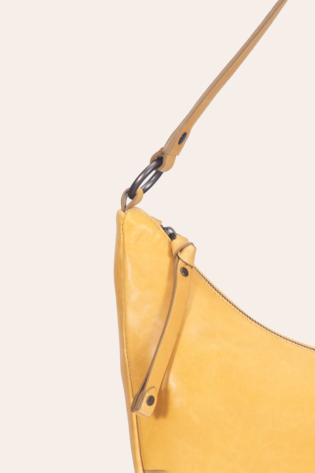 Women's Melissa Crescent Hobo Handbag Mustard