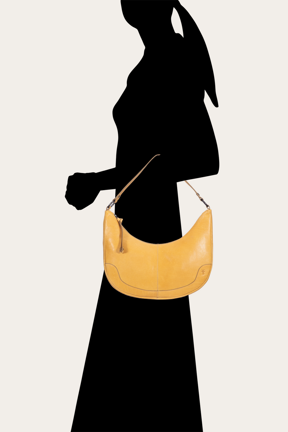 Women's Melissa Crescent Hobo Handbag Mustard