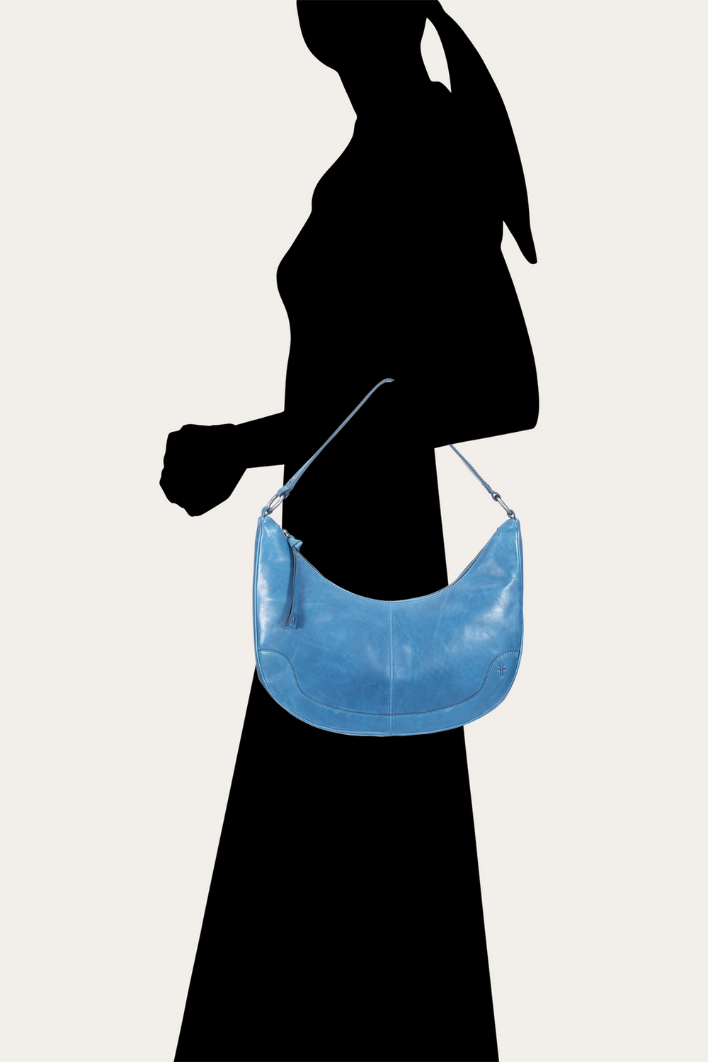 Women's Melissa Crescent Hobo Handbag Ink