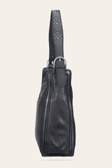 Women's Black Carla Studded Hobo Handbag Black