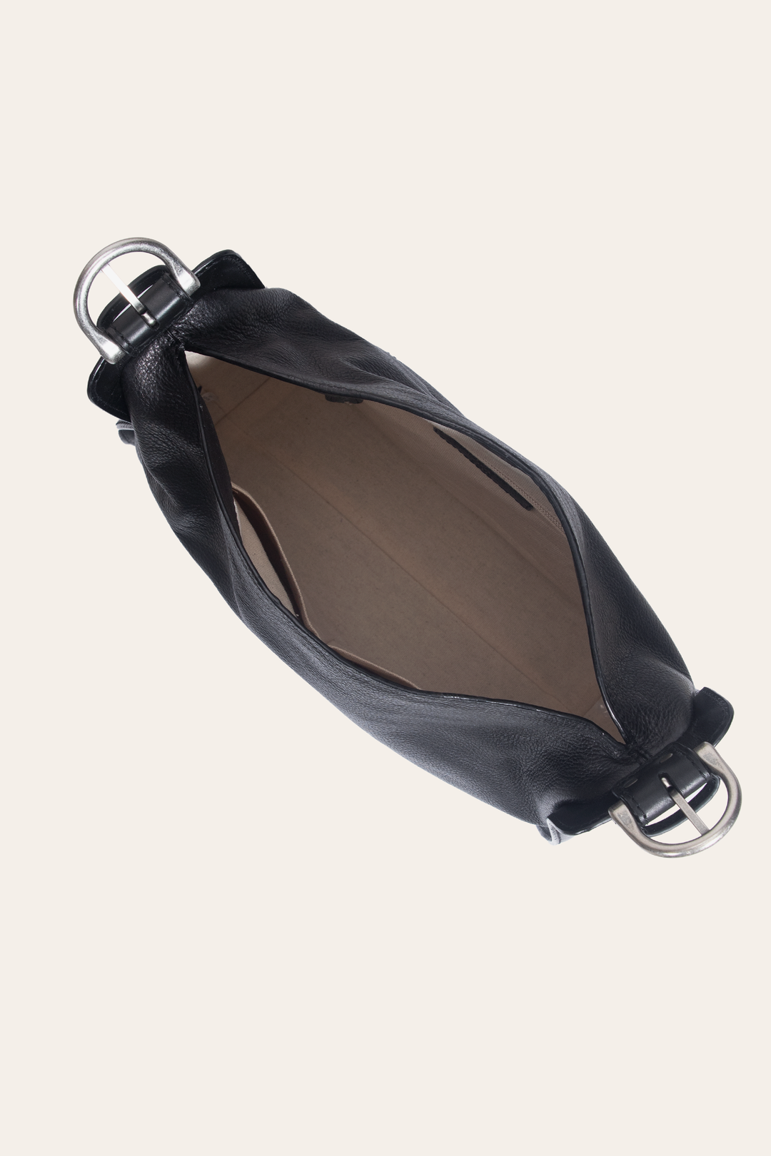 Women's Black Carla Studded Hobo Handbag Black