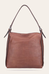 Women's Cognac Carla Studded Hobo Handbag Cognac